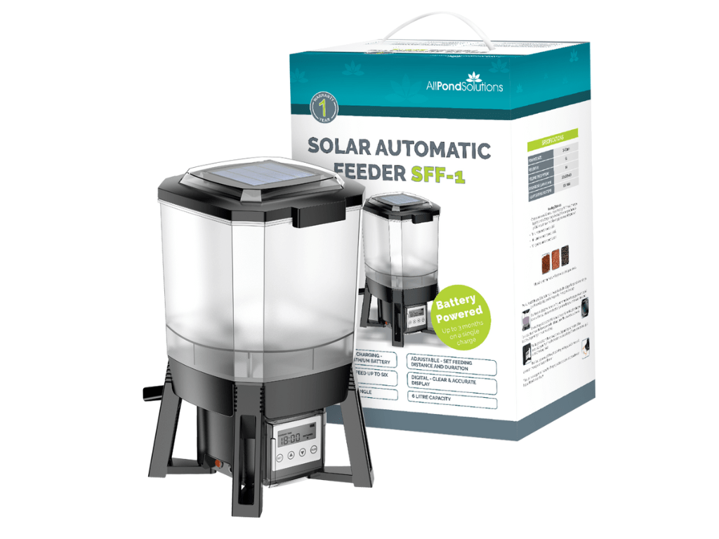 Solar-Powered Pond Fish Feeder