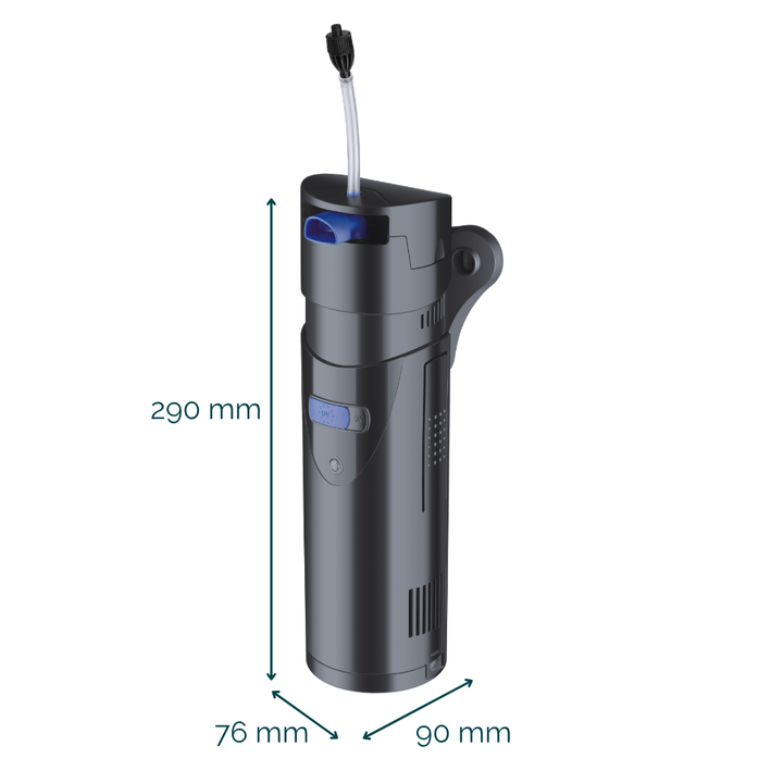 AllPondSolutions 700L/H Aquarium Internal Filter with 9w UV 700IF+