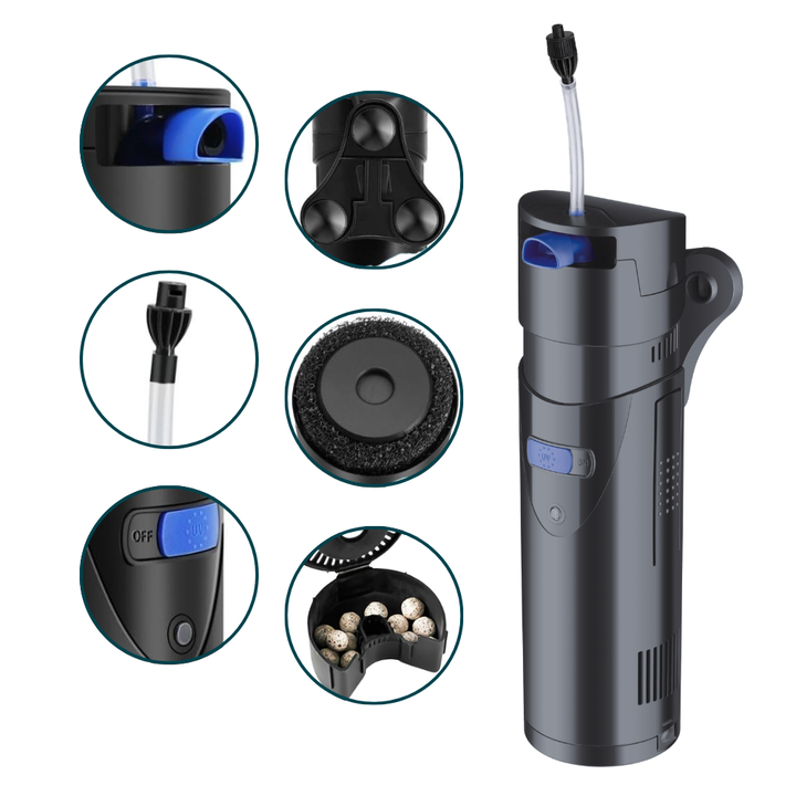 AllPondSolutions 700L/H Aquarium Internal Filter with 9w UV 700IF+