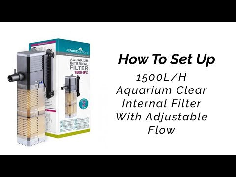 AllPondSolutions 1500L/H Aquarium Internal Filter Adj Flow 1500-IFC