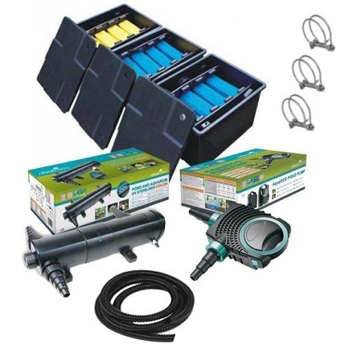 18000L Pond Box Filter Pond Pump 36w UV ,Hose/Clips - AllPondSolutions