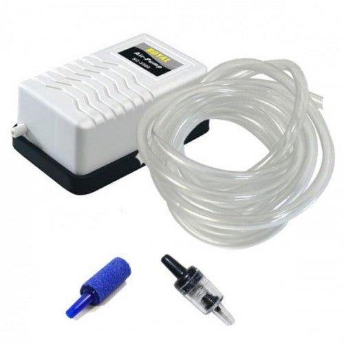 190L/H Aquarium Air Pump , Air Stone, Hose & Return Valve - AllPondSolutions