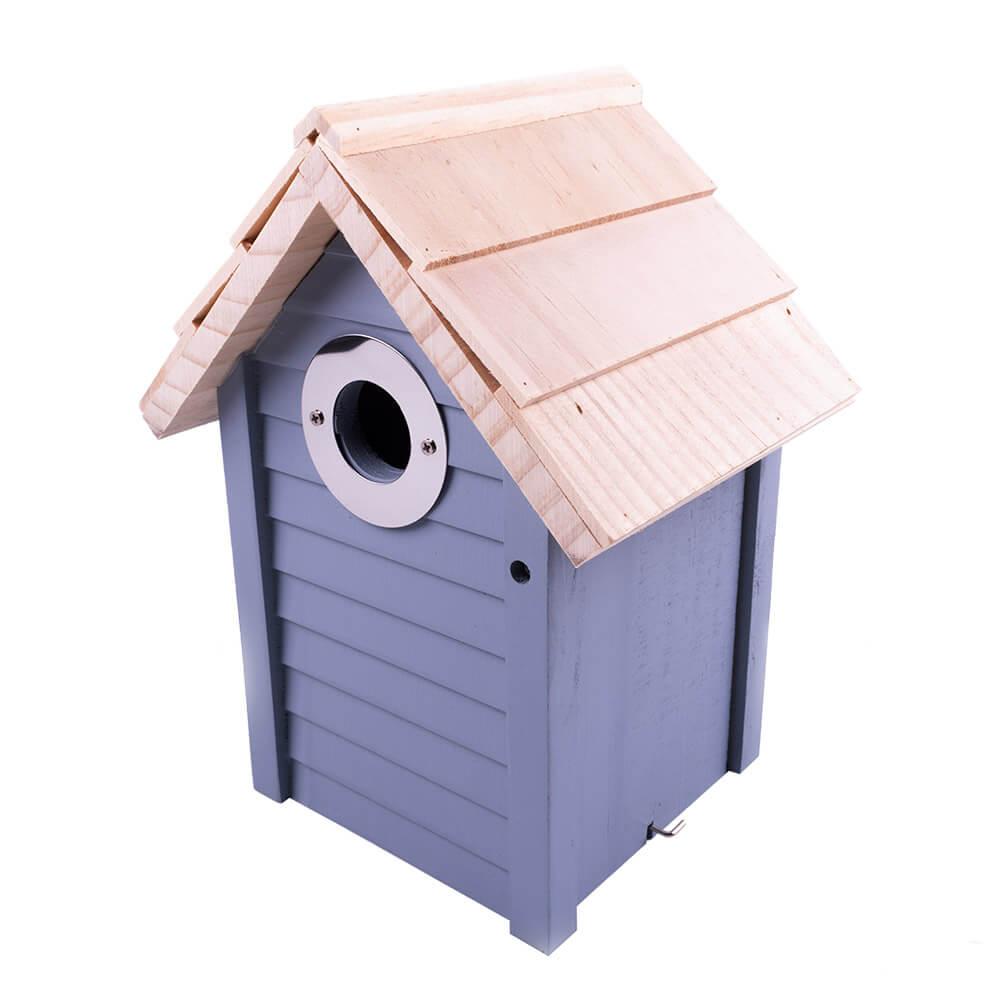 AllPetSolutions Beach Hut Bird Nest Box, Blue - AllPondSolutions