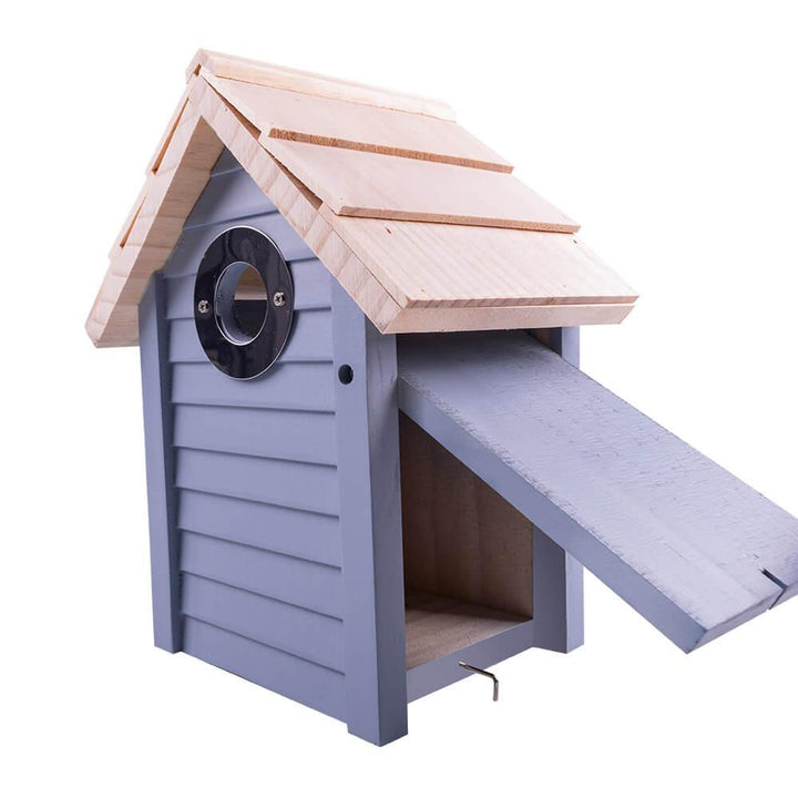 AllPetSolutions Beach Hut Bird Nest Box, Blue - AllPondSolutions