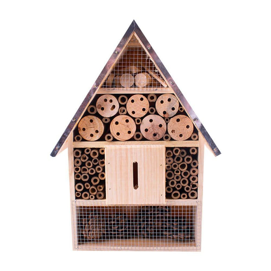 AllPetSolutions Insect & Bug Hotel with Metal Roof, Large - AllPondSolutions