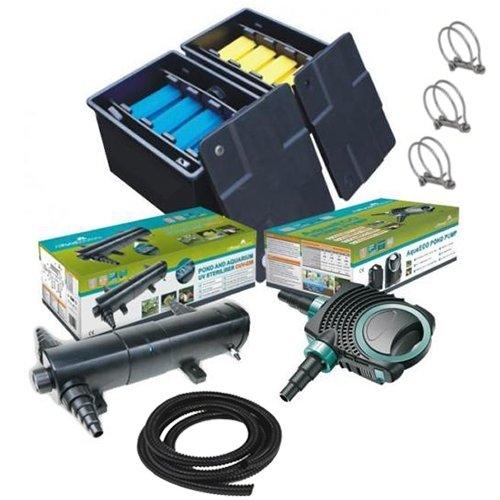 AllPondSolutions 12000L Pond Box Filter 10000 Pond Pump 36w UV Kit - AllPondSolutions