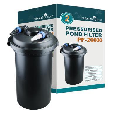 Pressurised pond filter with uv 2025