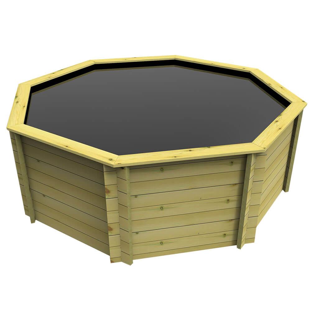 The Garden Timber Company Wooden Koi Pond – 12ft Octagonal - AllPondSolutions