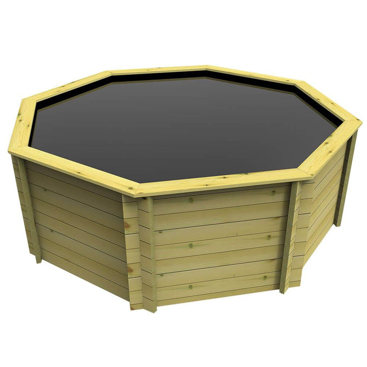 The Garden Timber Company Wooden Koi Pond – 12ft Octagonal - AllPondSolutions