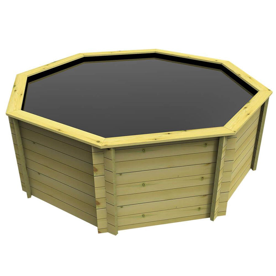The Garden Timber Company Wooden Koi Pond – 12ft Octagonal - AllPondSolutions