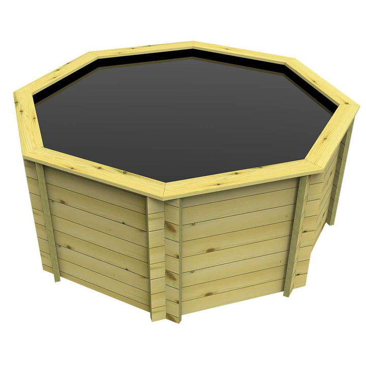 The Garden Timber Company Wooden Koi Pond – 8ft Octagonal - AllPondSolutions