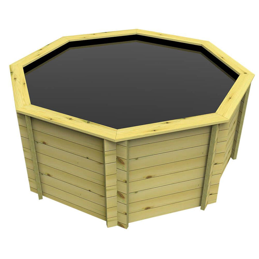 The Garden Timber Company Wooden Koi Pond ‚Äì 8ft Octagonal - AllPondSolutions