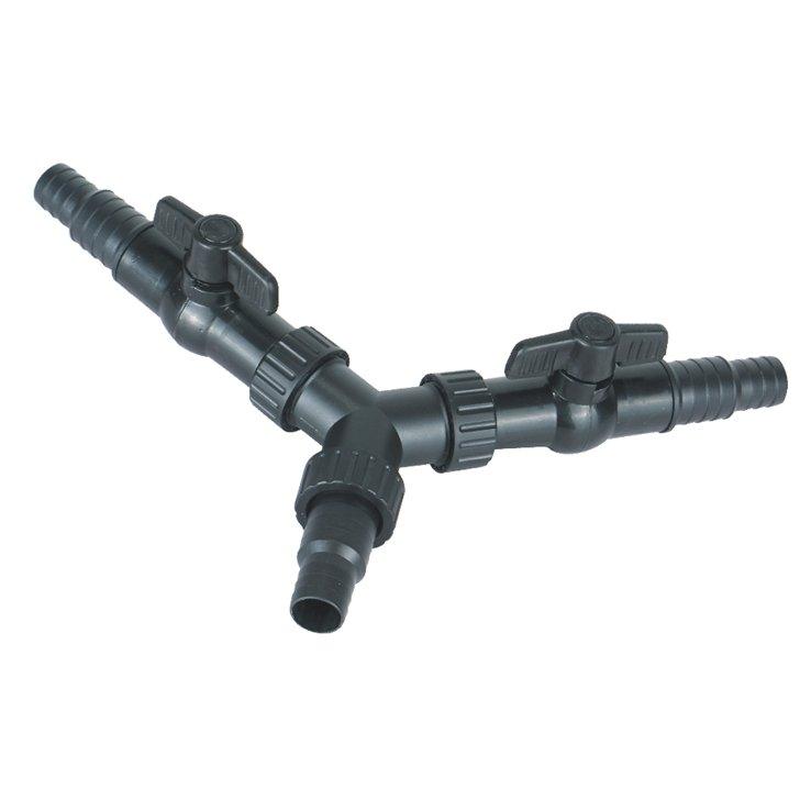 Uni Tap 3 Way Y Pond Hose with Adaptor Taps 20/25mm - AllPondSolutions