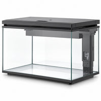 AllPondSolutions APS-30 Black 30L ultra clear glass aquarium fish tank