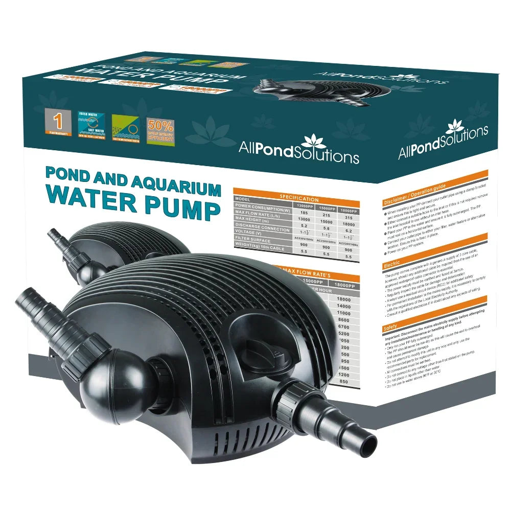 AllPondSolutions 15000PP submersible pond pump, 15,000 litres per hour