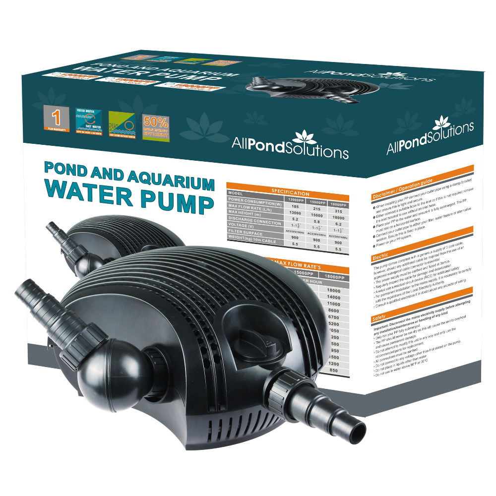 AllPondSolutions 18000 L/H Submersible Pond Pump 18000PP