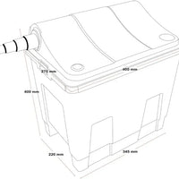 AllPondSolutions BF-6000 garden pond bio box filter