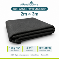 AllPondSolutions 2m x 3m pond underlay, 150gsm non-woven polypropylene