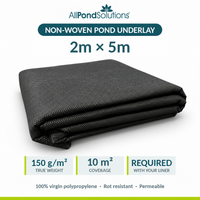AllPondSolutions 2m x 5m pond underlay, 150gsm non-woven polypropylene