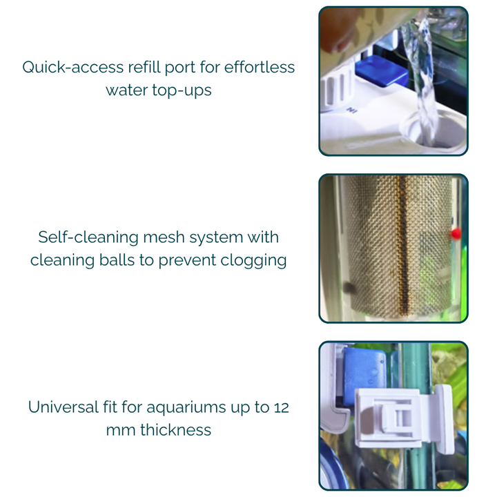 Aquarium Hang On Filter 500L/H - External Fish Tank Filter for 35-60cm Aquariums | HOF-500