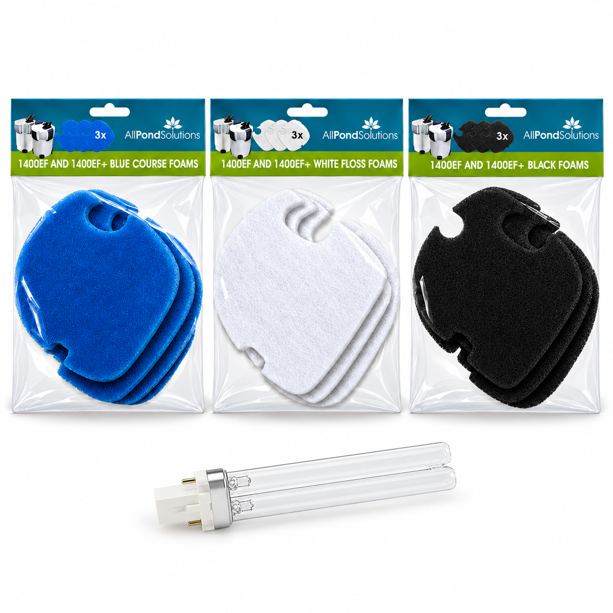 AllPondSolutions EF Foams and 9w UV Bulb Service Kit
