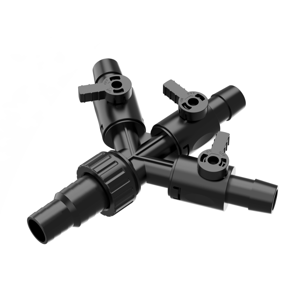 Uni Tap 4 Way Pond Hose with Adaptor Taps 20mm