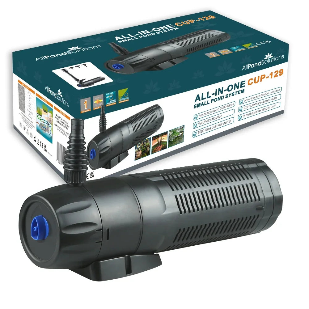 AllPondSolutions CUP-129 all-in-one pond pump, filter and UV steriliser