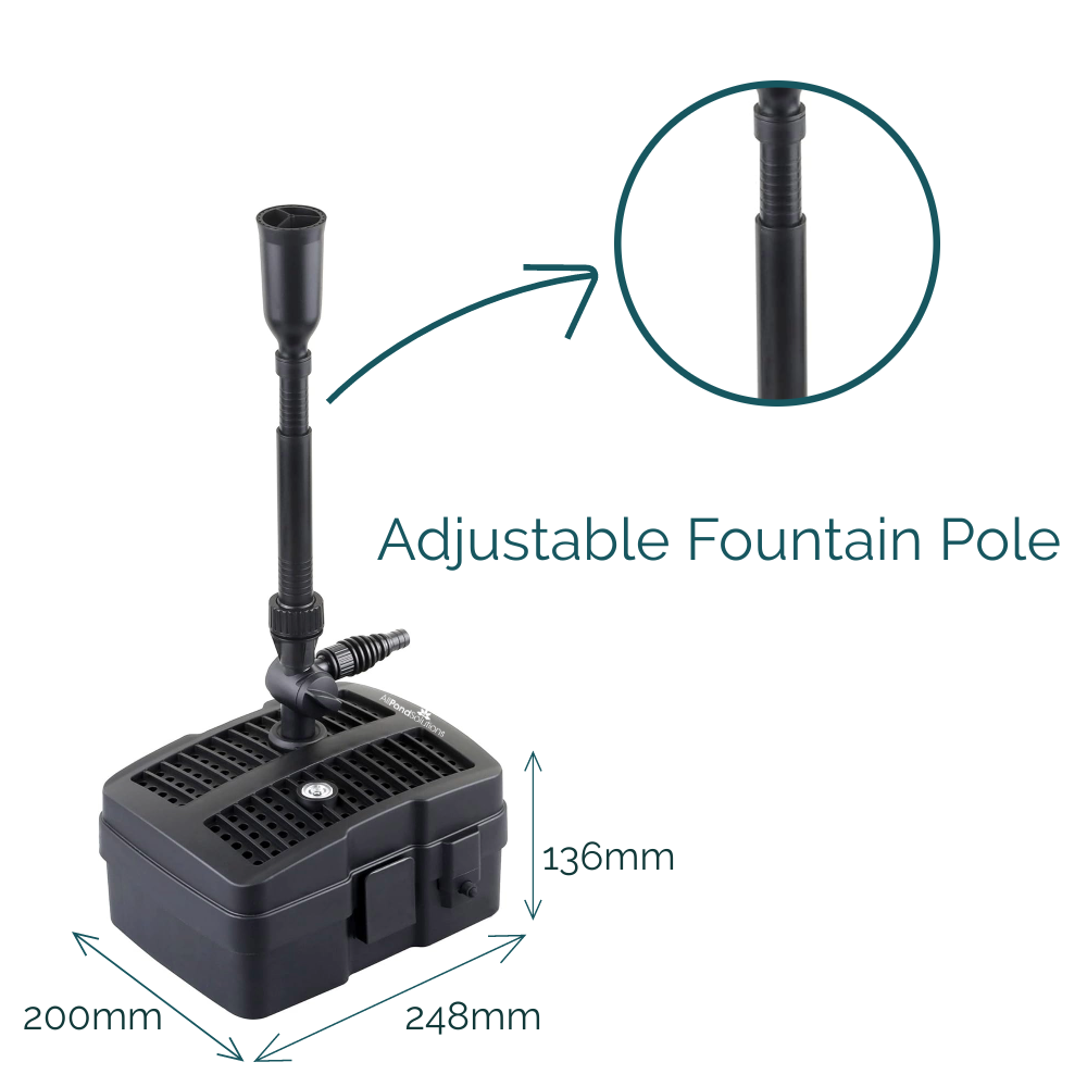 1000 L H All In One Pond Pump Filter UV AllPondSolutions CUP 305 1000 L H All In One Pond Pump Filter UV AllPondSolutions CUP 305