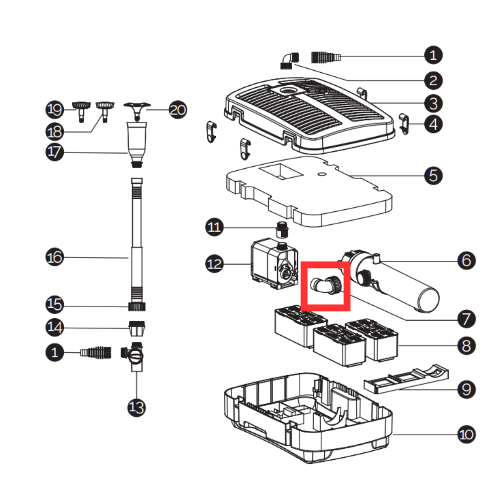 CUP-311 Replacement Hosetail for Pump - Part 7