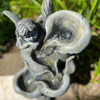 AllPondSolutions fairy cascading solar water feature with LED lights