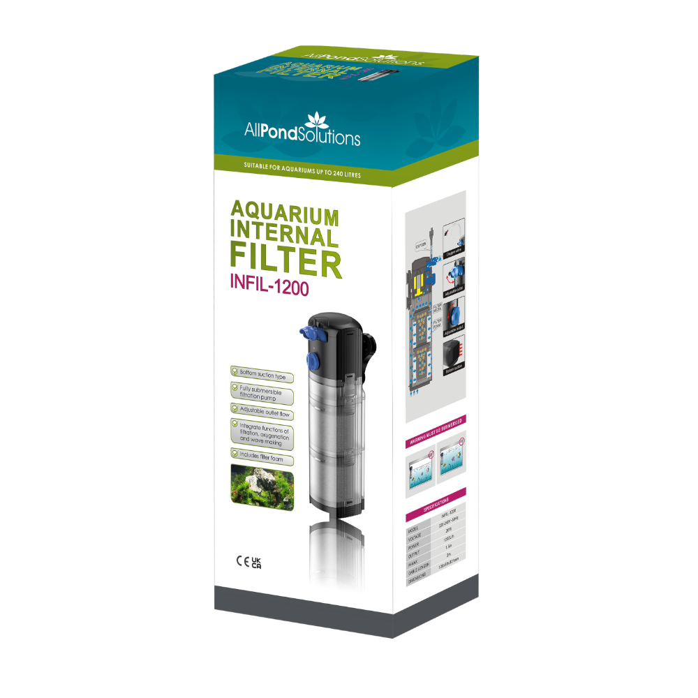 AllPondSolutions 1200L/H Aquarium Internal Filter INFIL-1200