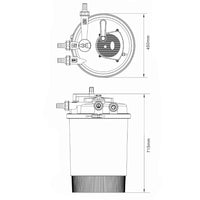 AllPondSolutions PFC-30000 pressurised pond filter with 55W UV steriliser
