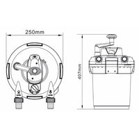 AllPondSolutions PFC-3000 pressurised pond filter kit with 9W UV steriliser and pump