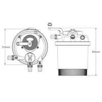 AllPondSolutions PFC-5000 pressurised pond filter with 11W UV steriliser