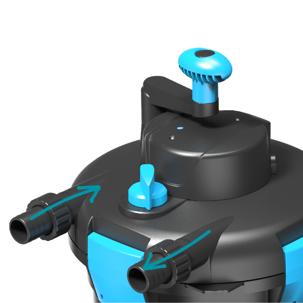 AllPondSolutions 3000L Pressurised Pond Filter 9w UV Easy Clean PFC 3000