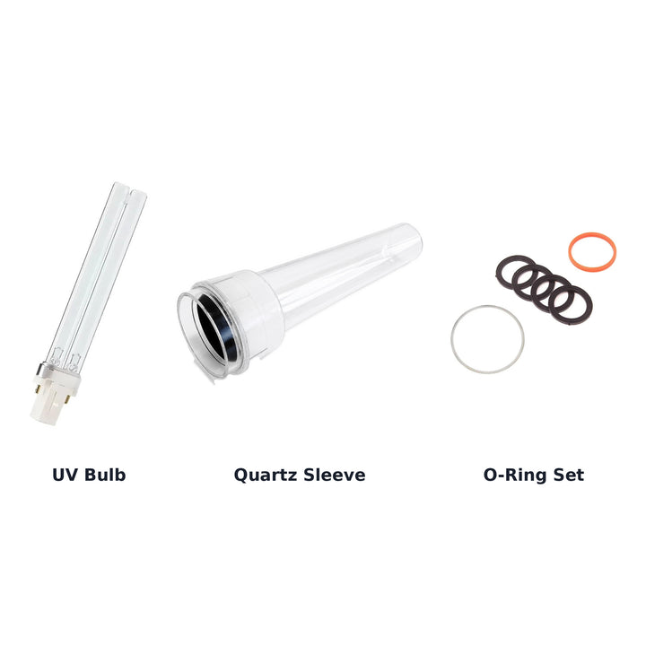 CUV-207 Annual UV Service Kit - 7w Bulb, Quartz Sleeve & O-Rings
