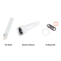 AllPondSolutions CUV-209 Annual UV Service Kit - 9w Bulb, Quartz Sleeve & O-Rings for UV Steriliser