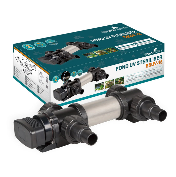 18W Stainless Steel Pond UV Clarifier & Steriliser - SSUV-18