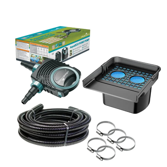 Pond Waterfall with Built in Filtration W-400 & AquaECO-10000 Complete Kit