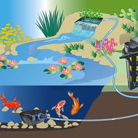 AllPondSolutions W-400 40cm pond waterfall with built-in filtration