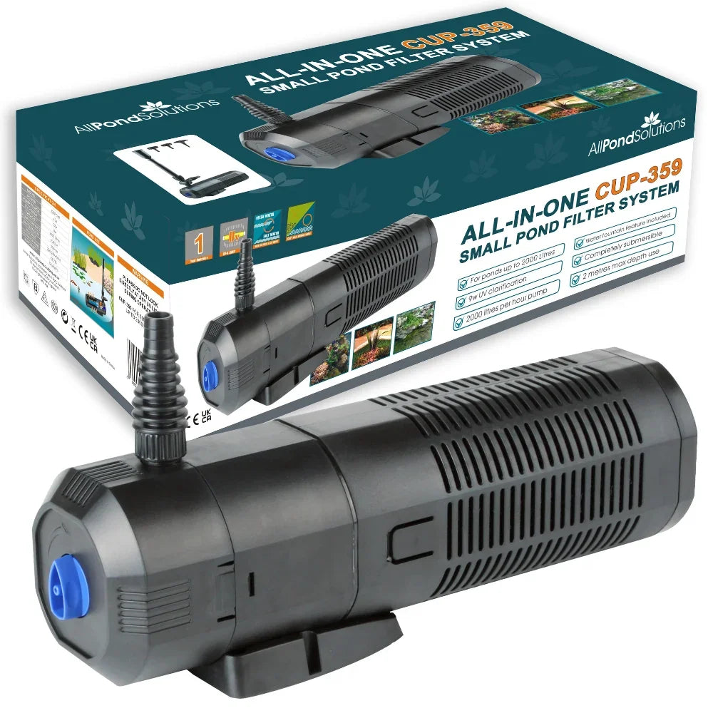 AllPondSolutions CUP-359 all-in-one pond pump, filter and UV steriliser