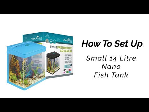 Small 14 Litre Nano Fish Tank - 6 Colours