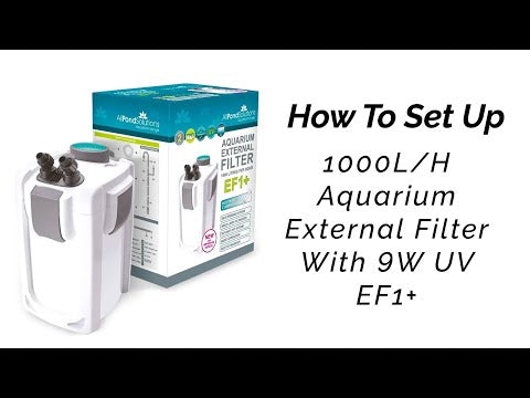 AllPondSolutions 2000L/H + 9W UV Aquarium External Filter EFX+