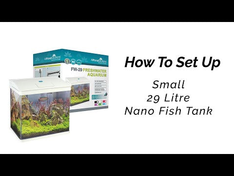 Small 29 Litre Nano Fish Tank - 6 Colours
