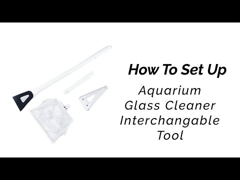 Aquarium Glass Cleaner 2 way Interchangeable Tool