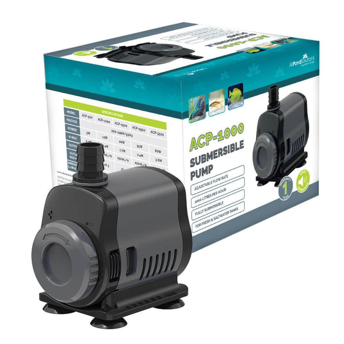 1000 L/H Submersible Aquarium Fish Tank Water Pump with Flow Controller
