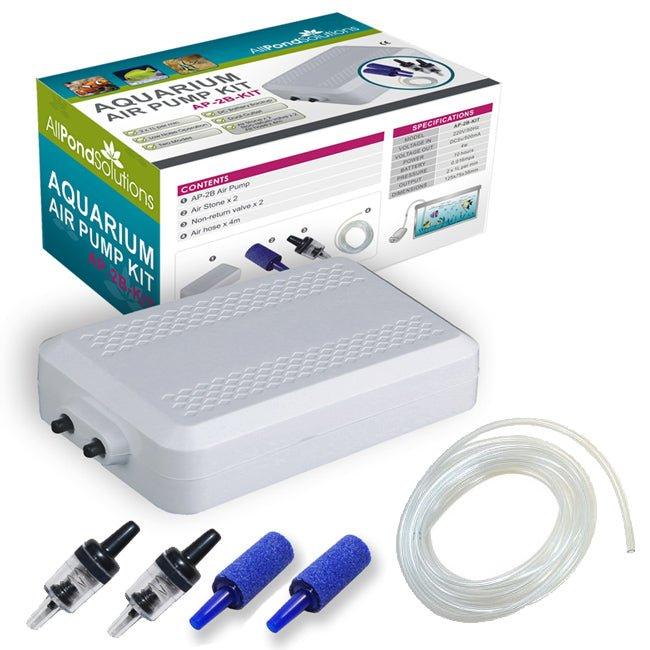 120L/H Aquarium Air Pump with Battery Backup - Free Kit - AllPondSolutions