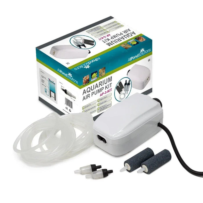 180 L/H Aquarium Fish Tank Air Pump Complete Kit - AP-3