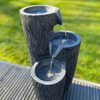 3 Vase Bowl Water Feature - Solar Powered 26x27x47.5cm - AllPondSolutions