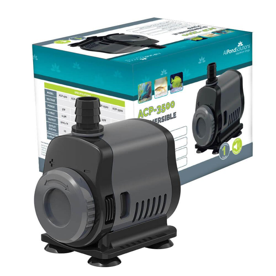 3500 L/H Submersible Water Aquarium Pump with Flow Controller - AllPondSolutions